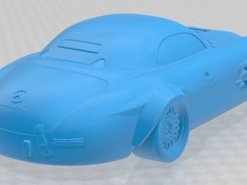 Mercedes Benz 300 SL Restomod Printable Car Modelo de impresión 3D