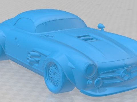 Mercedes Benz 300 SL Restomod Printable Car Modelo de impresión 3D