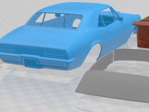 Pontiac Firebird 1967 Printable Car Modello di stampa 3D