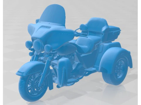 Harley Davidson TriGlide 2015 Printable Motorbike 3D Print Model