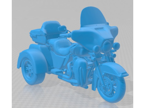 Harley Davidson TriGlide 2015 Printable Motorbike Modelo de Impressão 3D