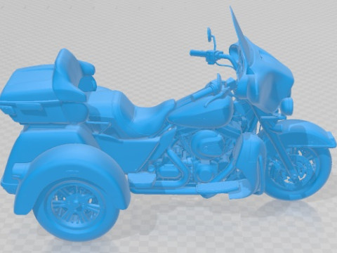 Harley Davidson TriGlide 2015 Printable Motorbike Modelo de Impressão 3D