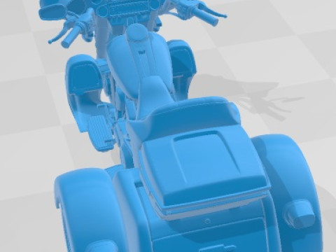 Harley Davidson TriGlide 2015 Printable Motorbike Modelo de Impressão 3D