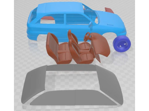Opel Astra F GSi 1991 Printable Car 3D Print Model