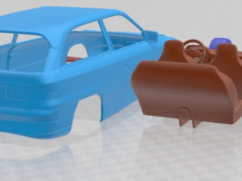 Opel Astra F GSi 1991 Printable Car 3D Print Model