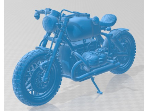 R100 Dellmann Bobber Printable Motorbike 3D Print Model