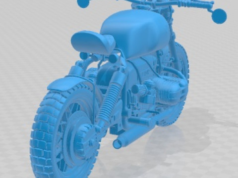 R100 Dellmann Bobber Printable Motorbike 3D Print Model