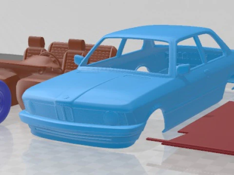 Mobil Cetak Serie 3 E21 Coupe 1975 Model Cetak 3D