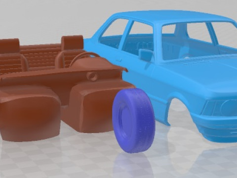 Serie 3 E21 Coupe 1975 Printable Car 3D Принт Модель