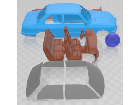 Serie 3 E21 Coupe 1975 Printable Car 3D Принт Модель