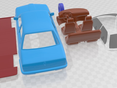 Serie 3 E21 Coupe 1975 Printable Car 3D Принт Модель