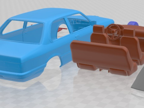 Serie 3 E21 Coupe 1975 Printable Car 3D Принт Модель