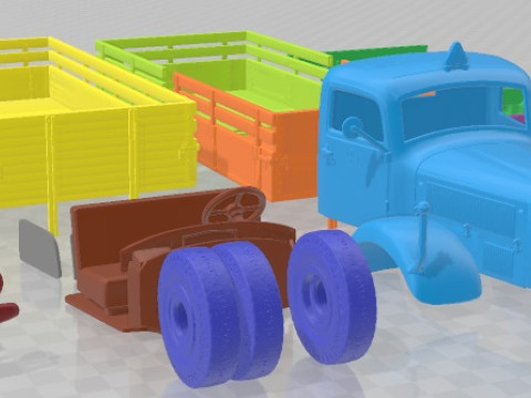 Mercedes Benz L4500A Printable Truck 3D Print Model