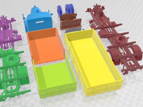 Mercedes Benz L4500A Printable Truck 3D Print Model