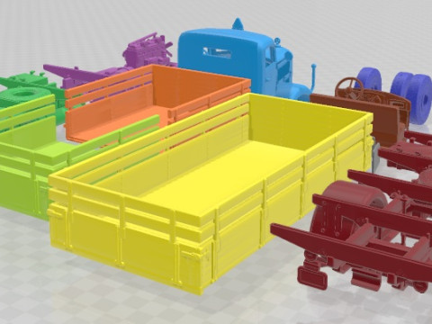 Mercedes Benz L4500A Printable Truck 3D Print Model