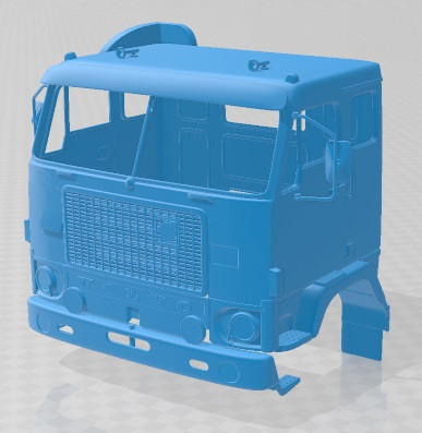 Volvo F88 Tractor Truck 1968 Printable Cabin Modelo de impresión 3D .c4d .max .obj .3ds .fbx .stl .blend 