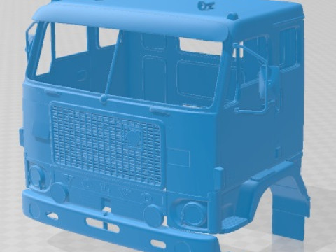 Volvo F88 Tractor Truck 1968 Printable Cabin 3D प्रिंट मॉडल