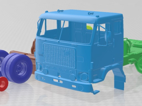Volvo F88 Tractor Truck 1968 Printable 3D प्रिंट मॉडल