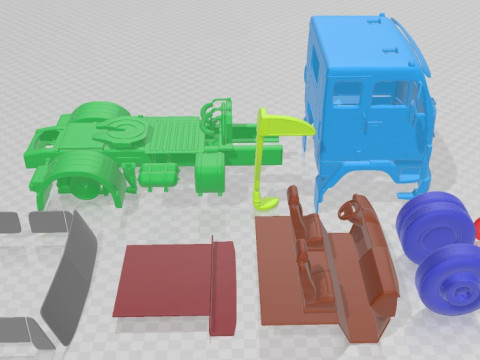 Volvo F88 Tractor Truck 1968 Printable 3D Принт Модель