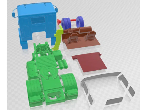 Volvo F88 Tractor Truck 1968 Printable 3D Print Model