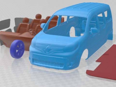 Renault Kangoo Combi L3 2019 Printable Car Modelo de Impressão 3D