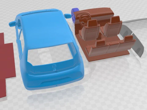 Seat Mii Electric 2020 Printable Car 3D Print Model
