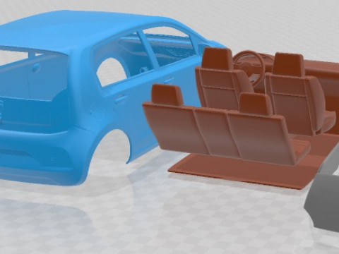 Seat Mii Electric 2020 Printable Car 3D 프린트 모델