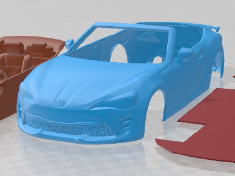 Toyota GT 86 Cabrio 2020 Printable Car 3D Print Model