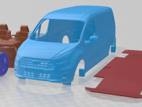 Van imprim&iacute;vel Transit Connect LWB 2020 Modelo de Impressão 3D