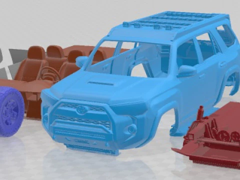 Toyota 4Runner 2018 TRD Pro 4x4 Printable Car 3D Print Model