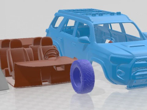Toyota 4Runner 2018 TRD Pro 4x4 Printable Car 3D Print Model