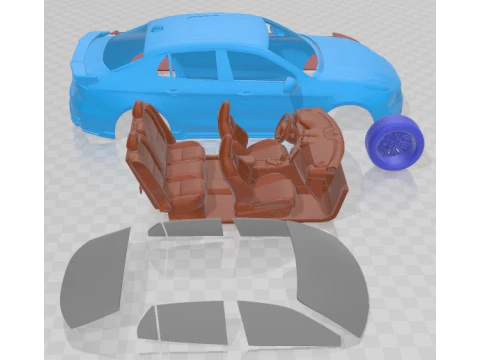 Lynk Co 03 Printable Car 3D Print Model