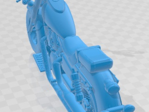 Kawasaki VN 1500 Printable Motorbike Modelo de impresión 3D