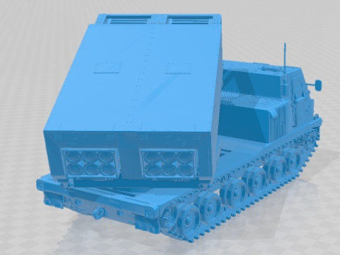 MLRS M270 A1 1998 Printable Model Cetak 3D