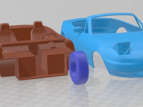 Mazda MX-5 1989 Printable Car Modèles 3D en vedette