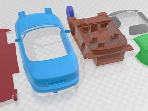 Mazda MX-5 1989 Printable Car 3D Print Model