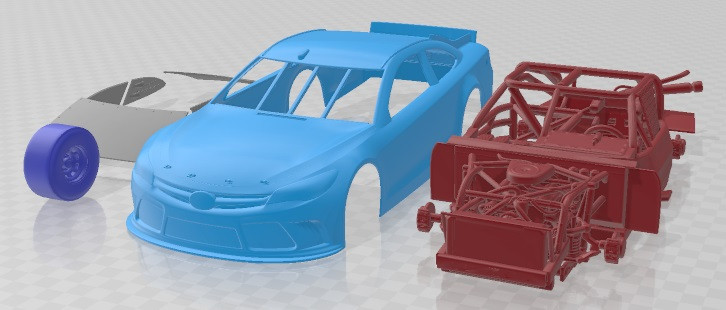 Toyota Camry Nascar DeWalt Matt Kenseth 2015 Printable Car 3D Принт Модель .c4d .max .obj .3ds .fbx .stl .blend