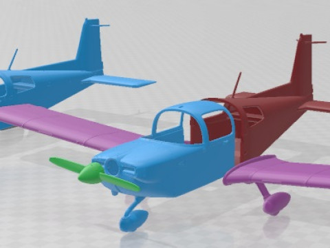 Grumman Cheetah Air Force Printable Airplane 3D Print Model