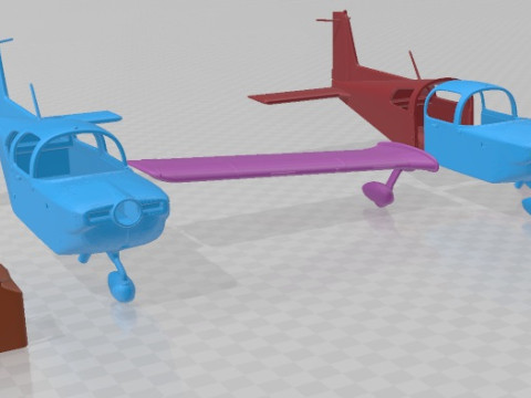 Grumman Cheetah Air Force Printable Airplane Modelo de Impressão 3D