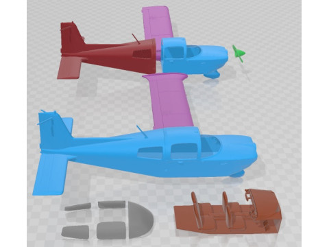 Grumman Cheetah Air Force Printable Airplane Modelo de Impressão 3D