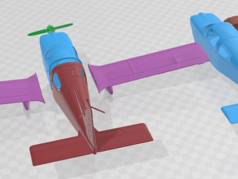 Grumman Cheetah Air Force Printable Airplane Modelo de Impressão 3D