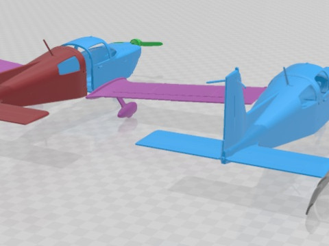 Grumman Cheetah Air Force Printable Airplane Modelo de Impressão 3D