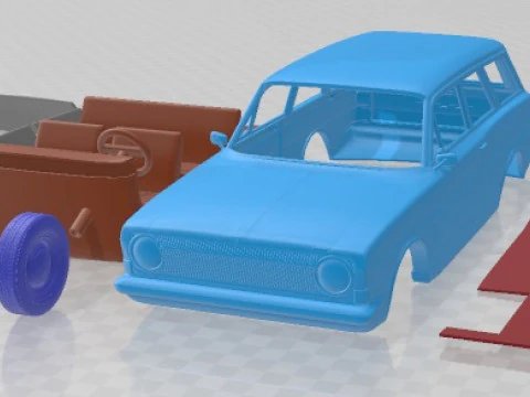 Taunus P6 12M Station Wagon 1967 Printable Car 3D Print Model