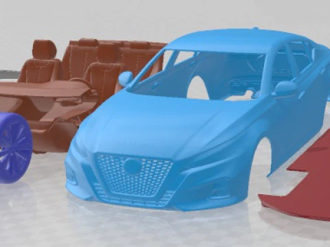 Nissan Altima 2019 Yazdırılabilir Araba 3D Baskı Modeli