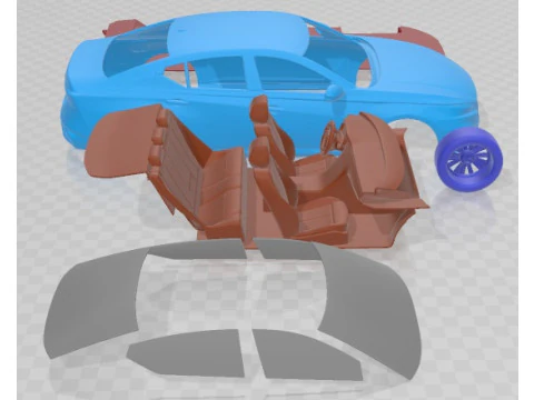 Nissan Altima 2019 Printable Car 3D Print Model