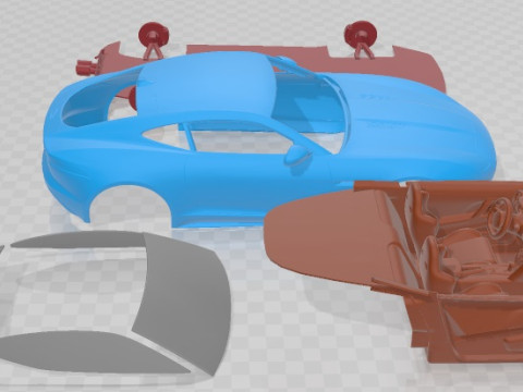Jaguar F Type 2017 Printable Car Modelo de Impressão 3D