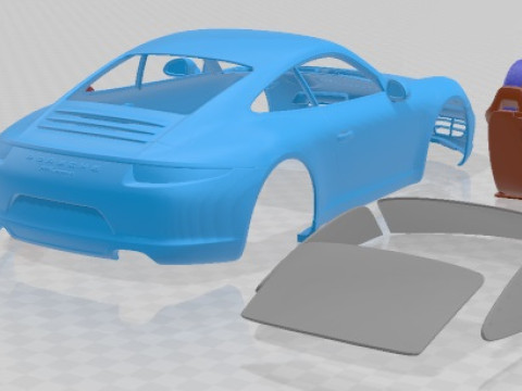 Porsche Carrera 911 2017 Printable Car 3D Принт Модель