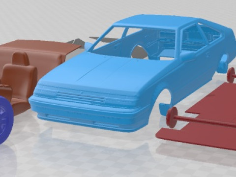 Toyota Celica Liftback 1981 Printable Car 3D Print Model