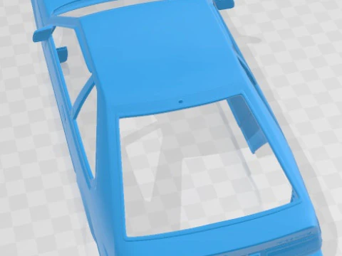 Toyota Celica Liftback 1981 Printable Body Car 3D Print Model