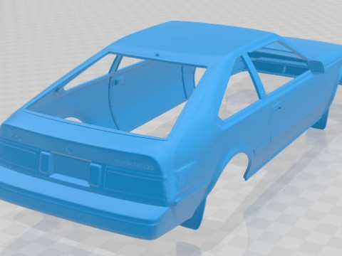 Toyota Celica Liftback 1981 Printable Body Car Model do druku 3D